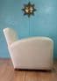 French white leather club chair - SOLD